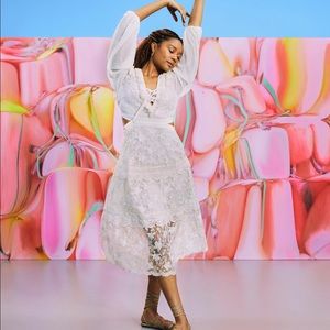 ALEXIS x Target NWT lace cutout dress L